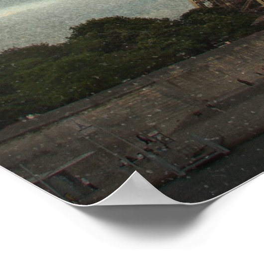 Vintage poster Eiffeltoren (Hoek)