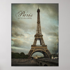 Vintage poster Eiffeltoren