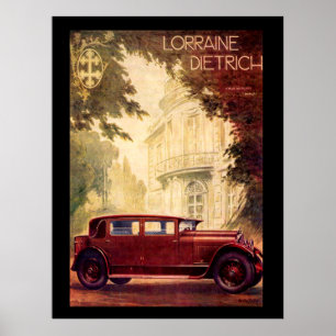 Vintage Poster Franse auto 1920