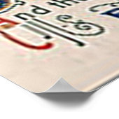 Vintage Poster Halloween Witch & Pumpkin (Coin)