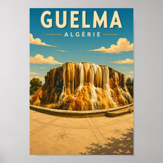 Vintage poster Hammam Meskhoutine (Algérie) (Devant)