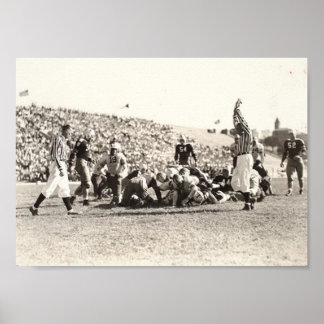 Vintage Poster-man grot Football, kantoor decor Poster