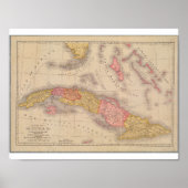 Vintage Poster Map of Cuba (Devant)