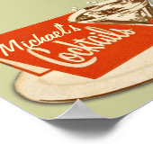 Vintage Poster, Martini Glass Cocktails Poster (Hoek)