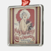 Vintage Poster Metal Ornament (Links)