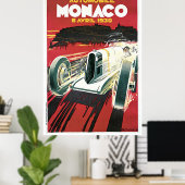 Vintage Poster Monaco 1930 (Thuiskantoor)