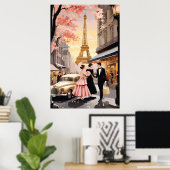 Vintage Poster Parijs (Thuiskantoor)