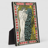 Vintage poster:Peacock:Voman Plaque Fotoplaat (Zijkant)