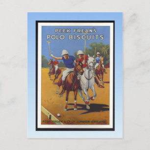 Vintage poster, Peak Freans Polo Biscuits Briefkaart