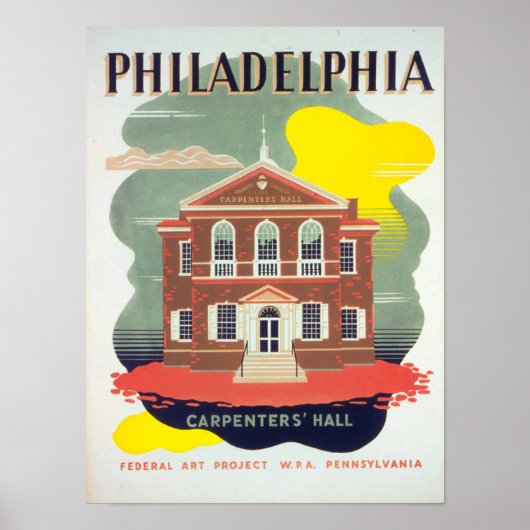 Vintage Poster Philadelphia (Voorkant)