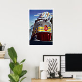 Vintage Poster Print Canada Train (Thuiskantoor)