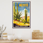 Vintage Poster Print Mexico Large (Keuken)
