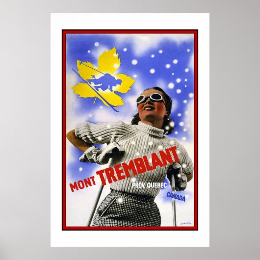 Vintage Poster Print Mont TREMBLANT Canada (Voorkant)