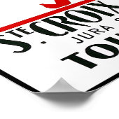 Vintage Poster Print Ste Croix Skiing (Hoek)