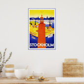 Vintage Poster Print Stockholm (Cuisine)