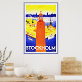 Vintage Poster Print Stockholm Large (Cuisine)