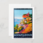 Vintage Poster - Rocamadour Kaart (Voorkant / Achterkant)