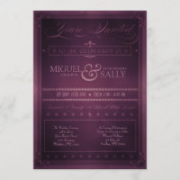 Vintage Poster Style Paars aangepast