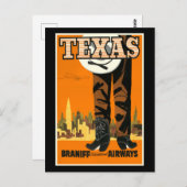 Vintage-poster - Texas Briefkaart (Voorkant / Achterkant)