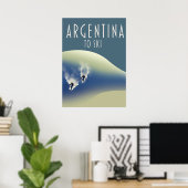 Vintage poster van Argentijnse stijl (Thuiskantoor)