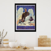 Vintage Poster van de luchtmacht (Keuken)