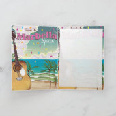 Vintage poster van Marbella Feestdagen Kaart (Binnen)