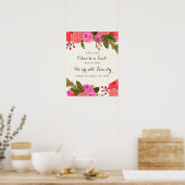 Vintage Poster voor huwelijksfeestdag (Keuken)