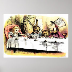 VINTAGE POSTERS - ALICE IN DE TEA PARTIJ - BEST