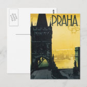 Vintage Praha Briefkaart (Voorkant / Achterkant)