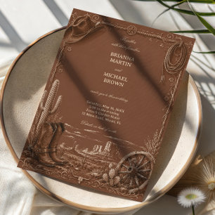 Vintage Prairie Frontier Rustiek Kaart