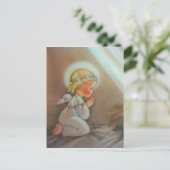 Vintage Praying Angel Briefkaart (Staand voorkant)