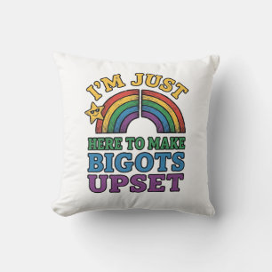 Vintage Pride Bigots Van Streep T-Shirt Ontwerp_1 Kussen