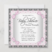 Vintage Princesse Baby shower Invitation (Dos)