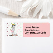 Vintage Princesse Bébé Étiquette de adresse d'anni (En situation)