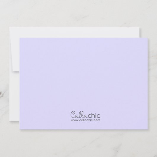 Vintage Princesse Invitations Blonde Bébé Violet (Dos)