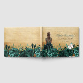 Vintage Prinses Groene Vlinder Quinceañera Gastenboek (Volledig)