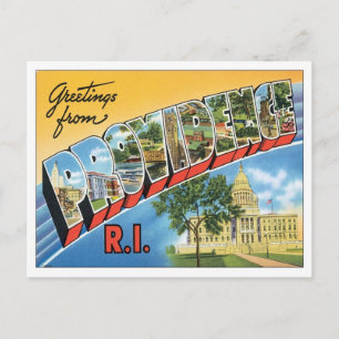 Vintage Providence Rhode Island Briefkaart