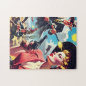 Vintage Pulp Western Illustration Legpuzzel (Horizontaal)