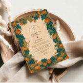 Vintage Pumpkin Harvest Wedding Kaart