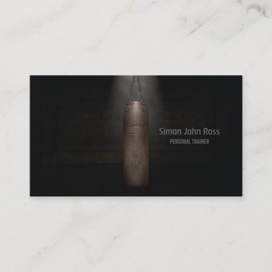 Vintage Punch Bag Visitekaartje (Voorkant)