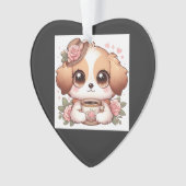 Vintage Puppy with Tea (devant)