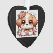 Vintage Puppy with Tea (devant)