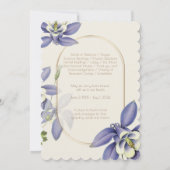 Vintage Purple Floral Photo Funeral Programme (Dos)