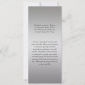 Vintage Purple Silver Black Wedding Programme Invi (Dos)