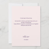 Vintage Purple Stripes & Fleurs Carte de fête des  (Dos)