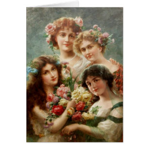Vintage - Quatre femmes d'antan,
