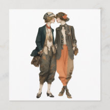 Vintage queer modereportage - decoupageblad,