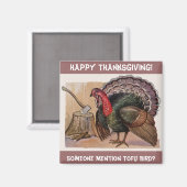 Vintage Quelqu'Un A Mentionné Le Tofu Bird Magnet (Recto/Verso)