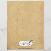 Vintage Quetzal Bird Elegant Wedding Menu (Dos)
