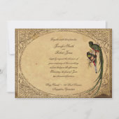 Vintage Quetzal Oiseau Élégant Mariage Invitation (Devant)